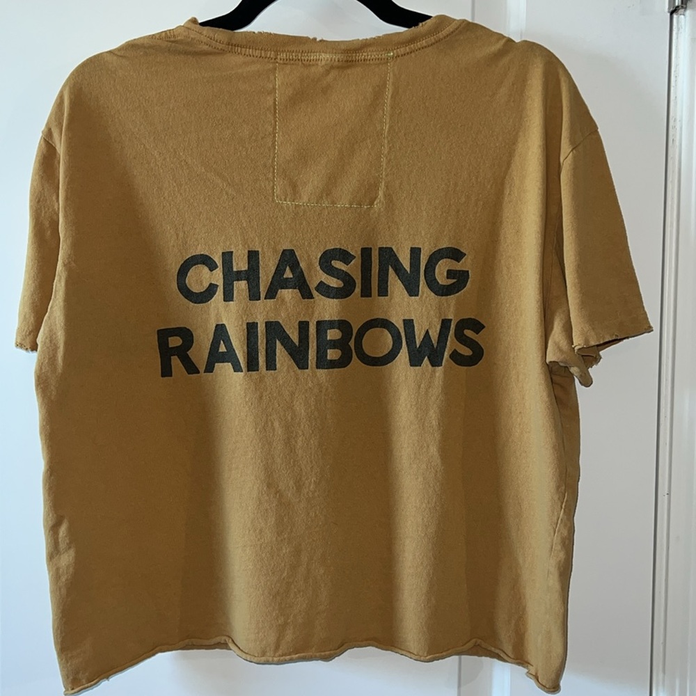 Aviator Nation Gold Rainbow Graphic Boyfriend Tee - Picture 4 of 6